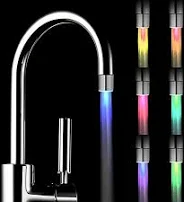 Grifo baño cocina Luz led RGB cambio temperarura