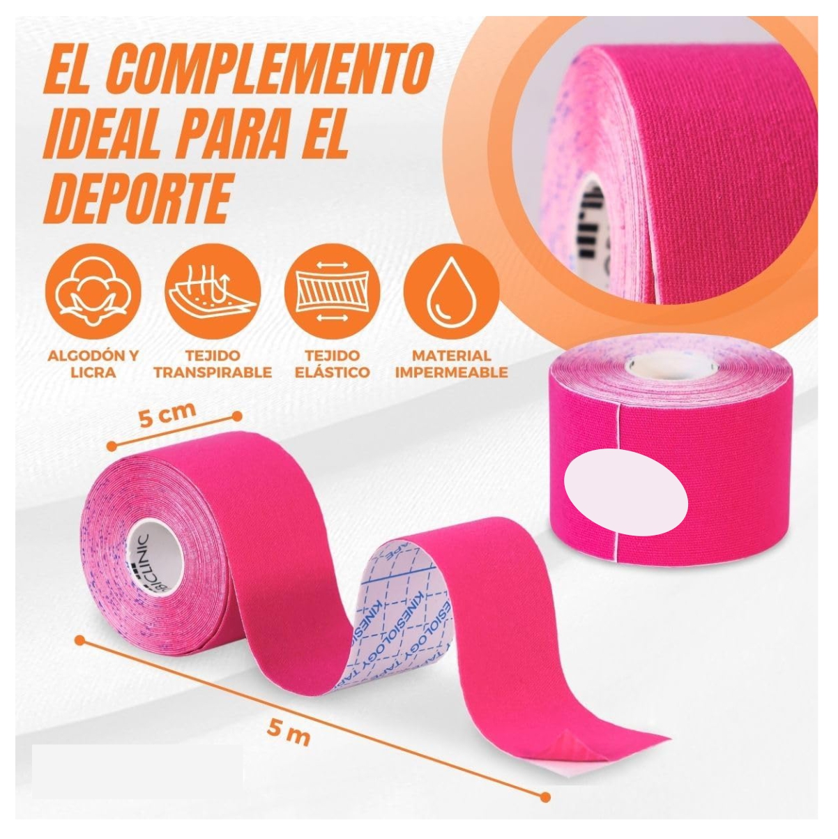 Cinta Kinesiologica Clasica Deportes - Image 2